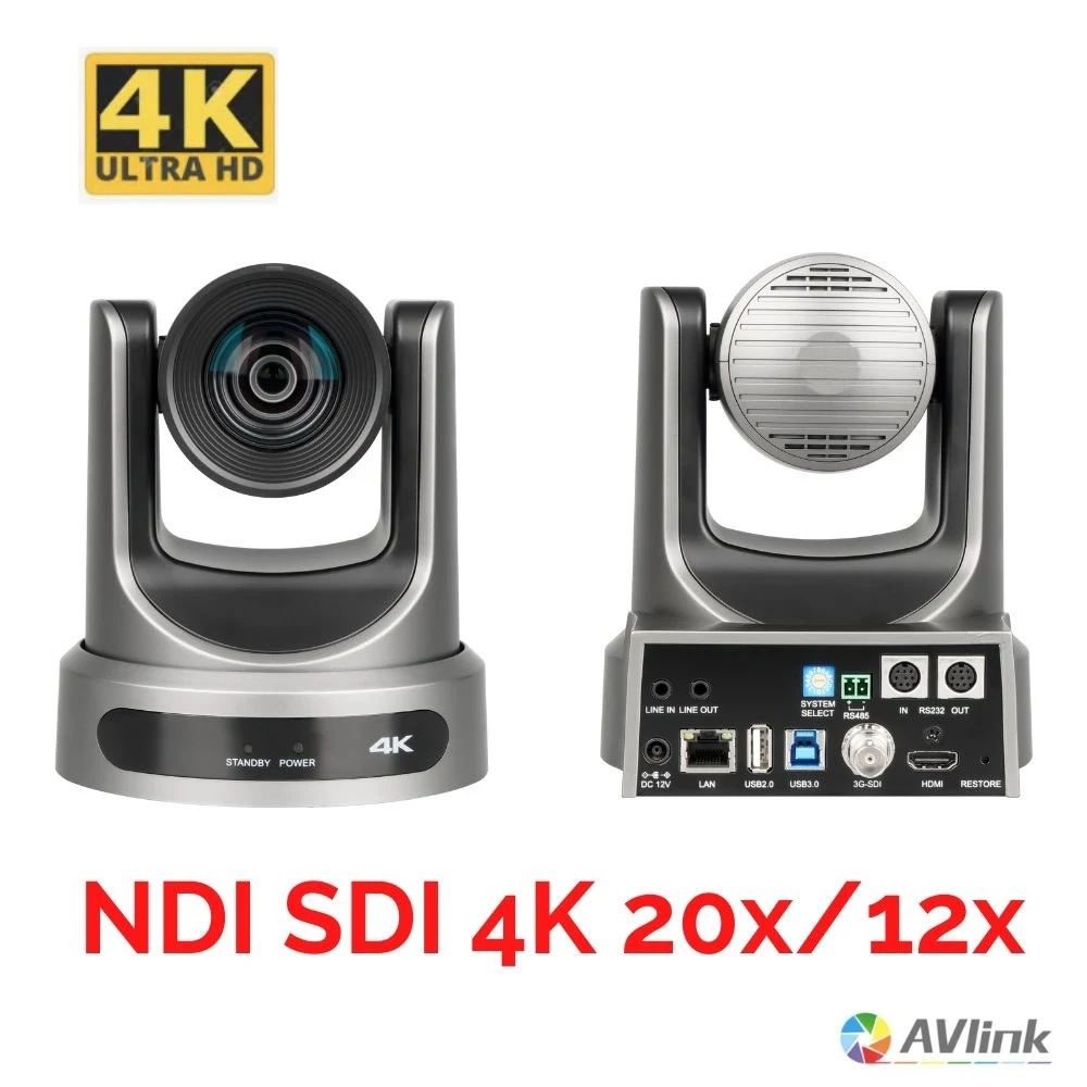 PTZ Optic SDI Output Ndi-Hx 20X 4K Video Conference Poe 30X Live Streaming PTZ Camera