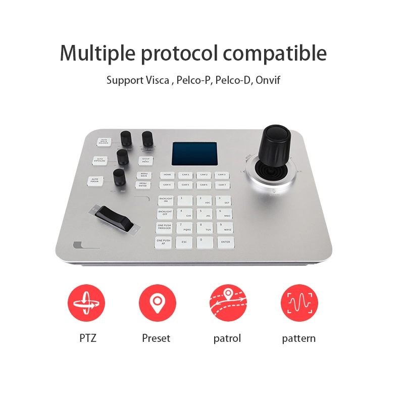 RS232 Visca Keyboard Controller for IP PTZ Video Conferencing Camera