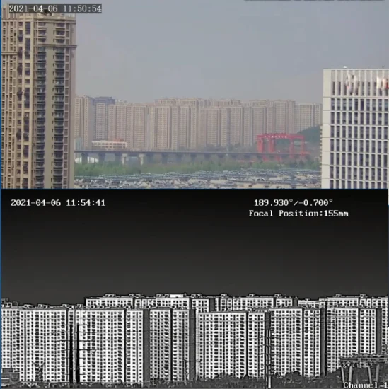 Caméra IP thermique infrarouge à zoom Lwir visible de jour et de nuit PTZ de surveillance longue portée de 5 km